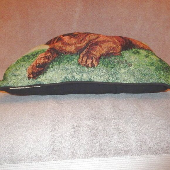 Linda Picken Dachshund Weiner Dog Tapestry Throw Pillow 3D Textured Sausage Pup - Picture 2 of 10